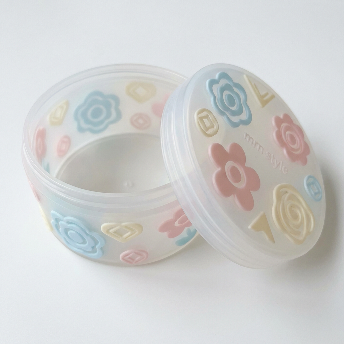 Floral Frosted Food Storage Container